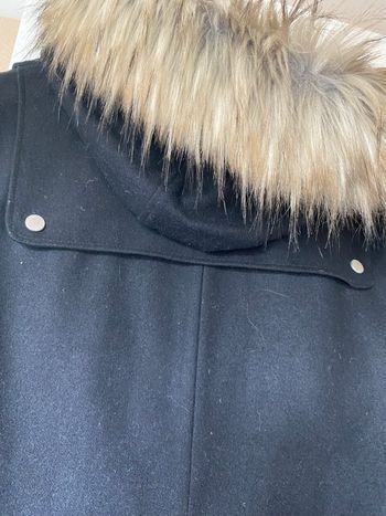 Manteau 3/4 capuche fourree