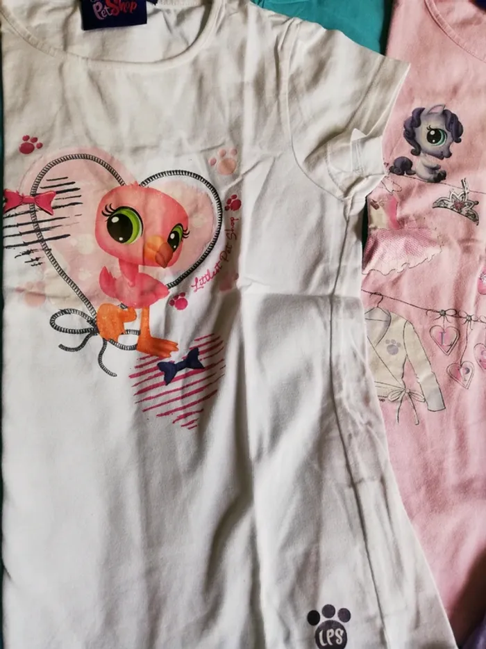 Lot de t-shirts, licences Littles pet shop - photo numéro 2