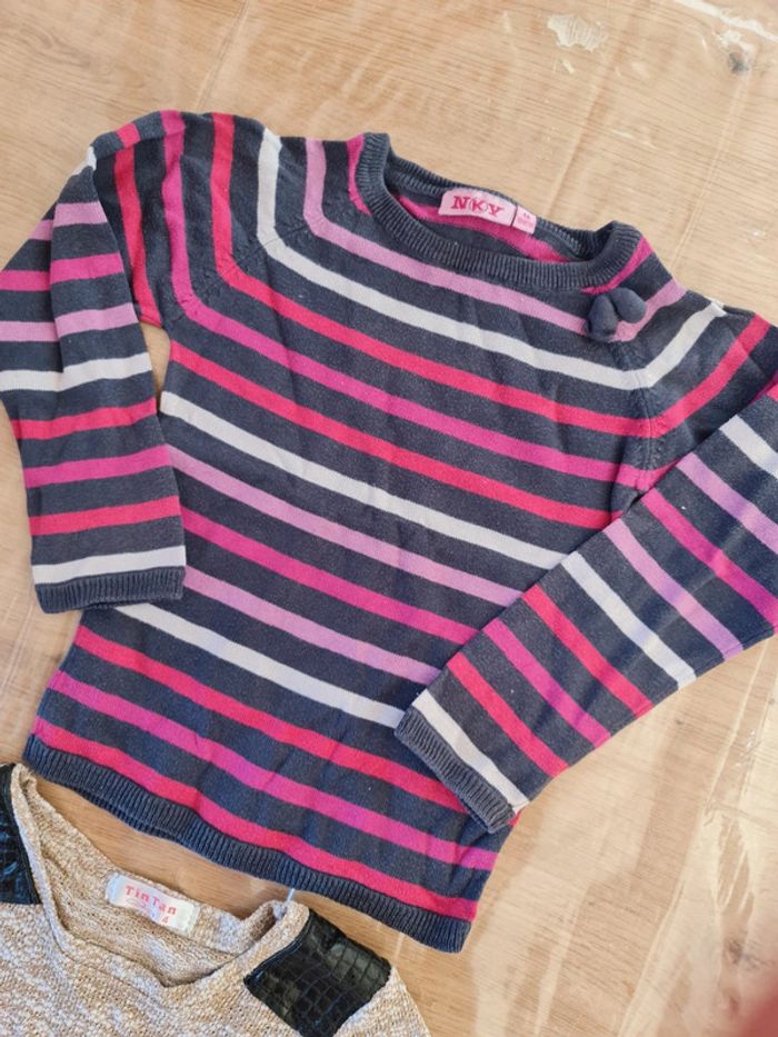 Lot de pull fin 4 ans - photo numéro 2
