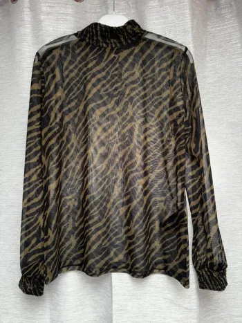 Blouse femme Aaiko, haut femme, taille M, blouse transparente, tee-shirts, t-shirt transparent vert