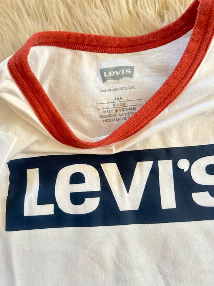 T-shirt manches courtes blanc Levi’s taille 14 ans - photo numéro 4