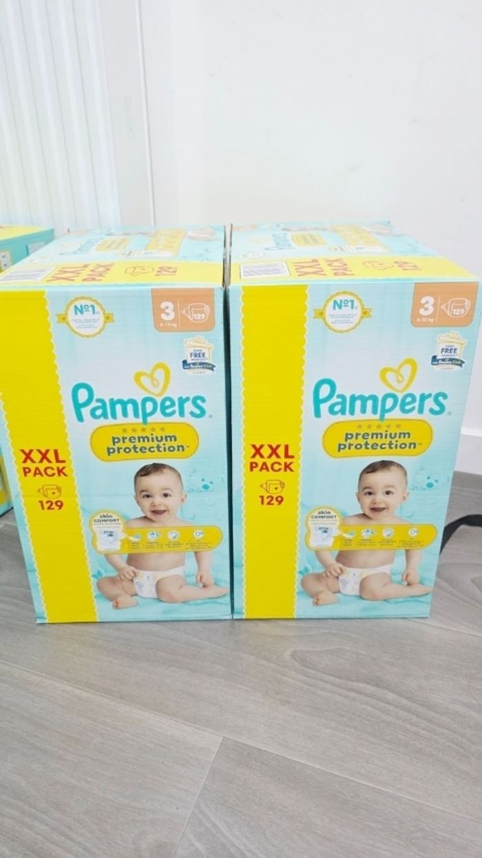 2× Couches Pampers  Taille 3 PACK XXL  ×258
