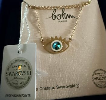 Collier œil cristal Swarovski Bohm