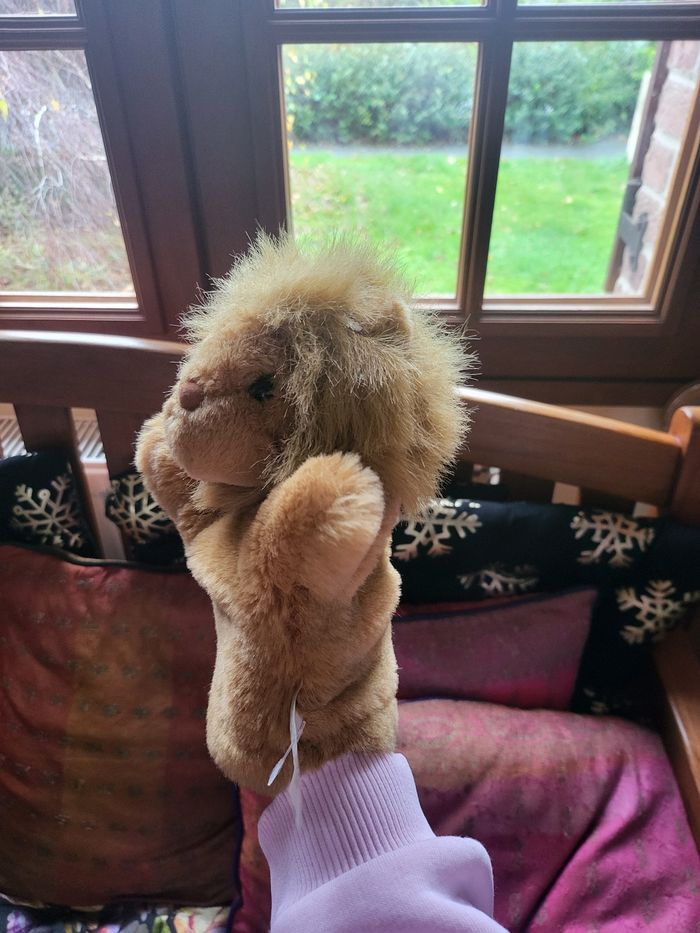 Vintage peluche lion 🦁 marionnette - photo numéro 3
