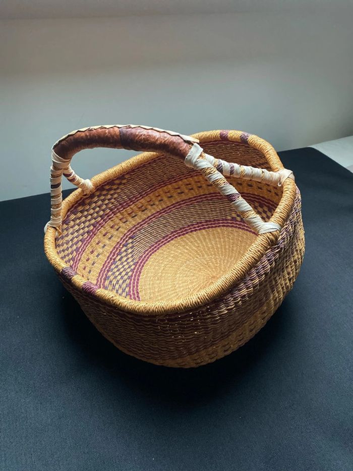 Grand panier tressé