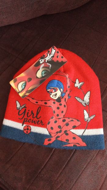 Ensemble Bonnet + Paire de Gants "Miraculous - Girl Power" - Neuf et Étiqueté