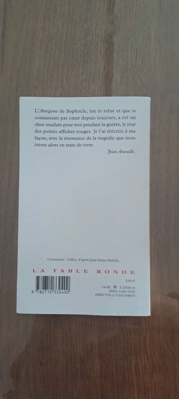 (Réduction) Livre Antigone - photo numéro 2