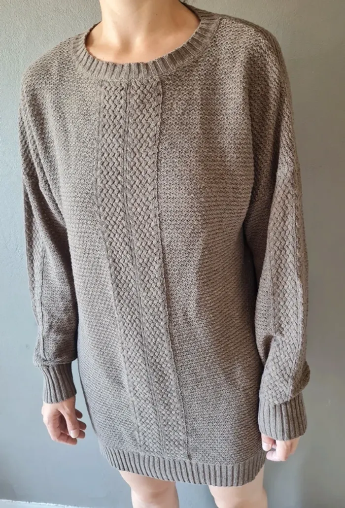 Robe pull marron - photo numéro 3