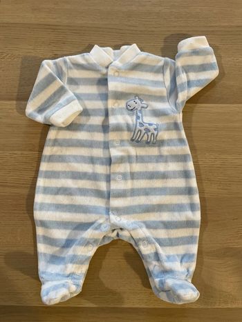 Pyjama blanc et bleu naissance vertbaudet