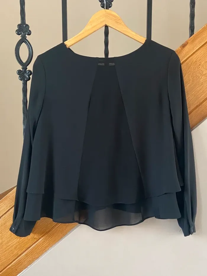 Blouse noire Zara - photo numéro 3