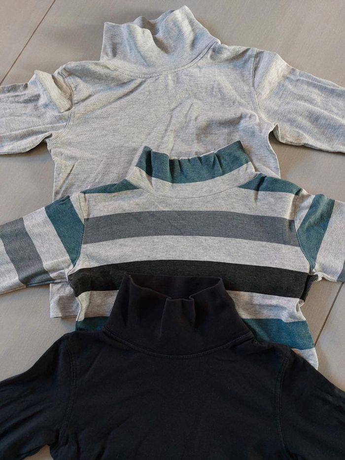 Lot de 3 sous-pulls à col roulé - photo numéro 2