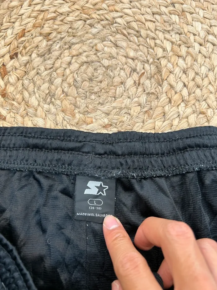 Short Homme Starter Noir Taille L | Très Bon État | Légère Trace #BS1905 - photo numéro 3