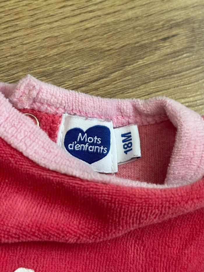 Pyjama rose mots d’enfants - photo numéro 4