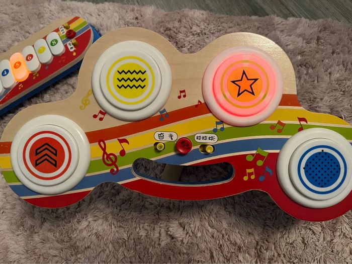 Ensemble de musique xylophone et tambour en bois Playtive - photo numéro 5