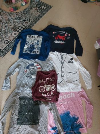 Lot de 7 hauts manches longues très bon état