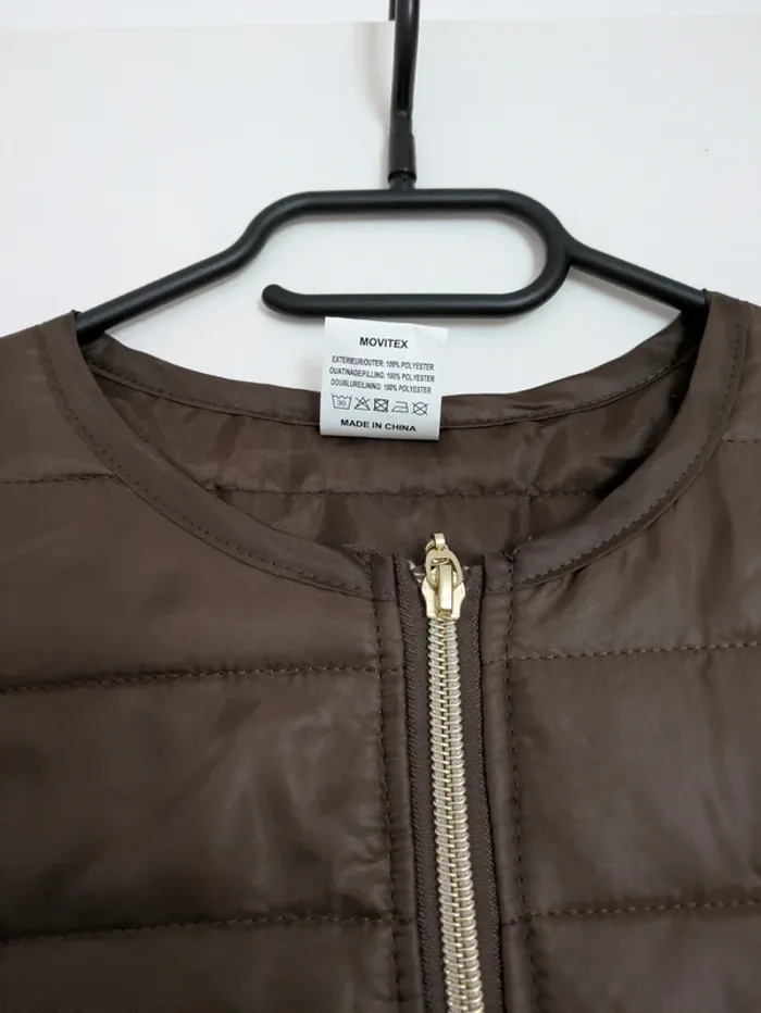 Doudoune légère marron Claire Neuville - Taille 38/40 - photo numéro 4