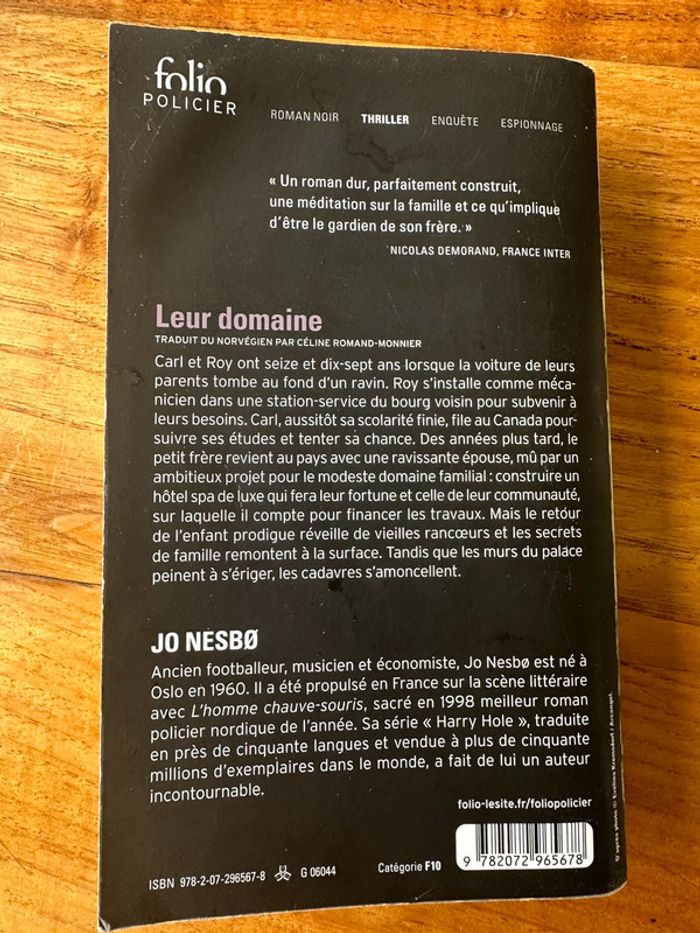 Livre Jo Nesbo Leur domaine - photo numéro 3