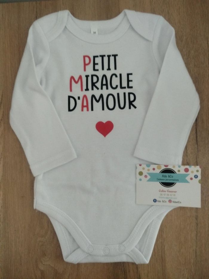 Body mixte PMA petit miracle d'amour