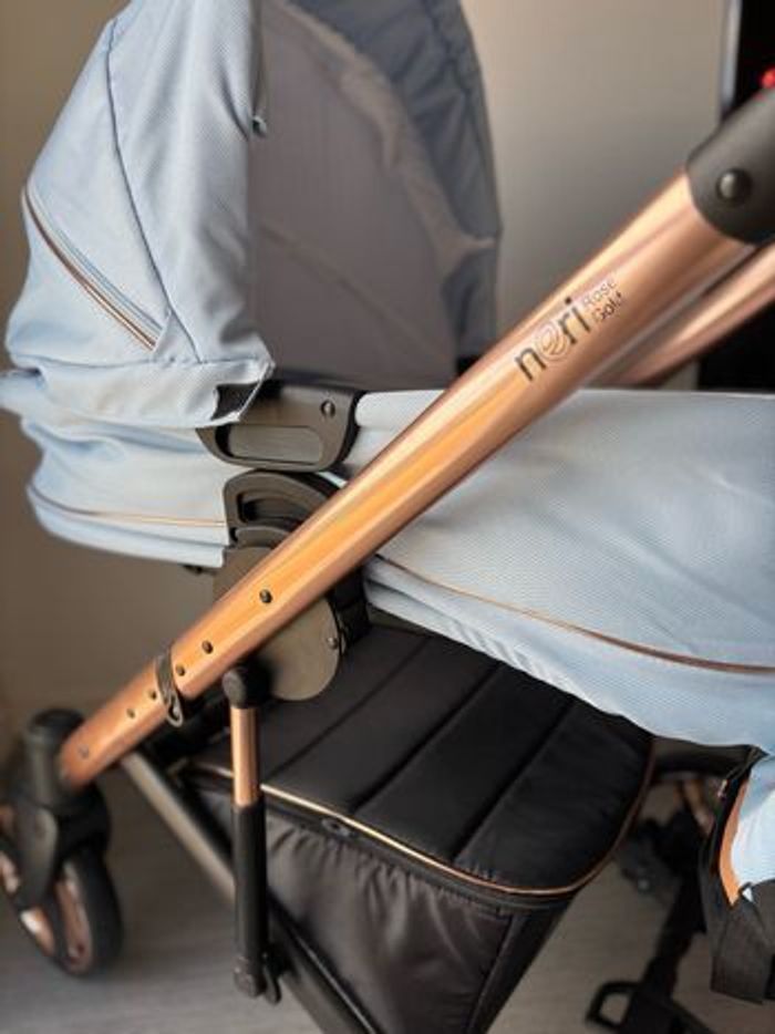Poussette Neri Bleu Ciel Et RoseGold avec Landau - photo numéro 2