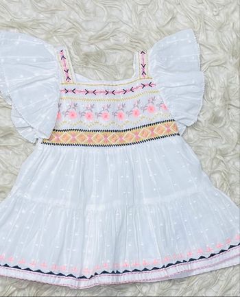 Robe à motifs coton + 2 accessoires offert