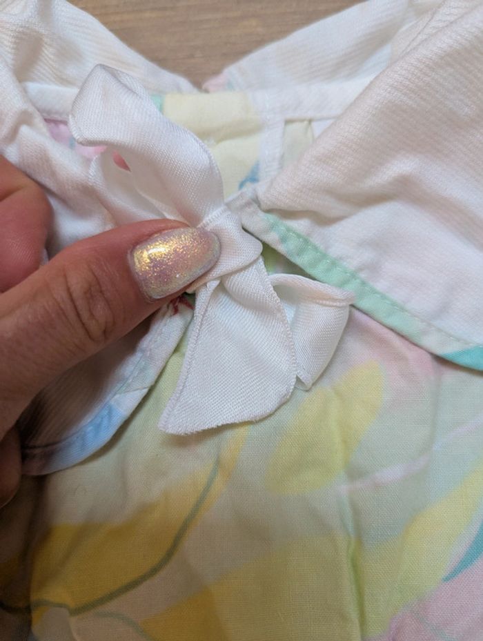 Superbe robe vintage multicolore 6 mois - photo numéro 2