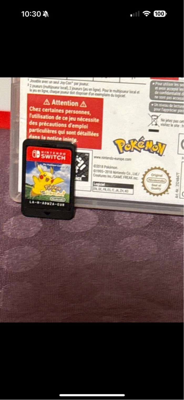 Jeu Nintendo switch Pokémon let s go pikachu - photo numéro 2