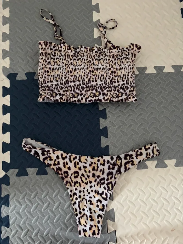 Ensemble bikini léopard Shein taille M brassières + tanga - photo numéro 7