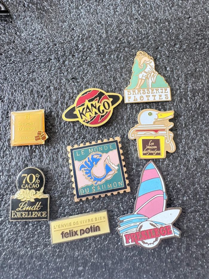 Lot 8 pin’s thème alimentaire