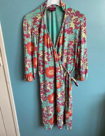 Robe cache cœur motif fleurie fiancée du Mékong