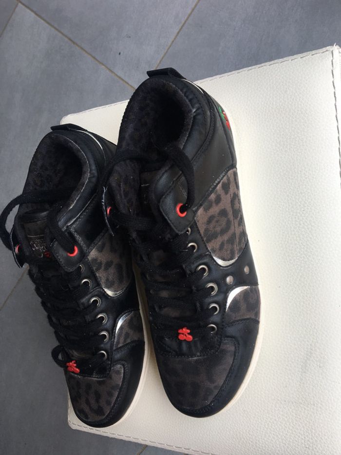 Baskets New Clery Noir et Gris - Le Temps des Cerises - Freeman T. Porter - photo numéro 3