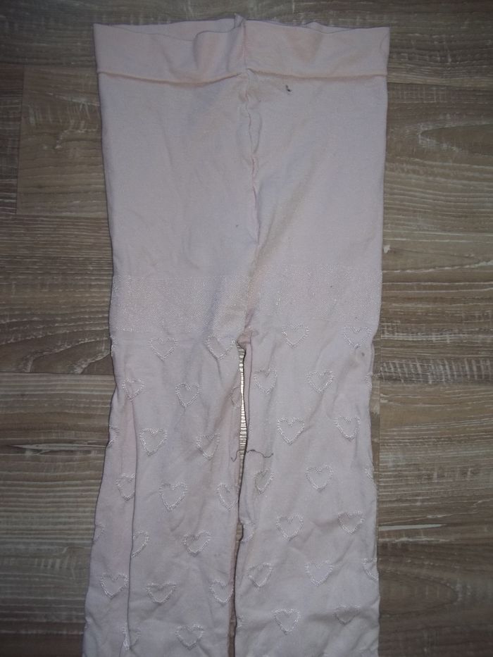 Collant opaque rose clair coeurs relief Tex 6/7 ans - photo numéro 3