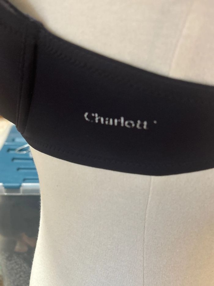 Soutient gorge rembourré sans bretelle taille 90c marque charlotte lingerie - photo numéro 3