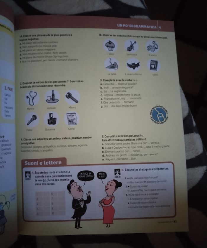 Manuel italien "Bravissimi" 1er année A1/A2 édition maison des langues - photo numéro 5