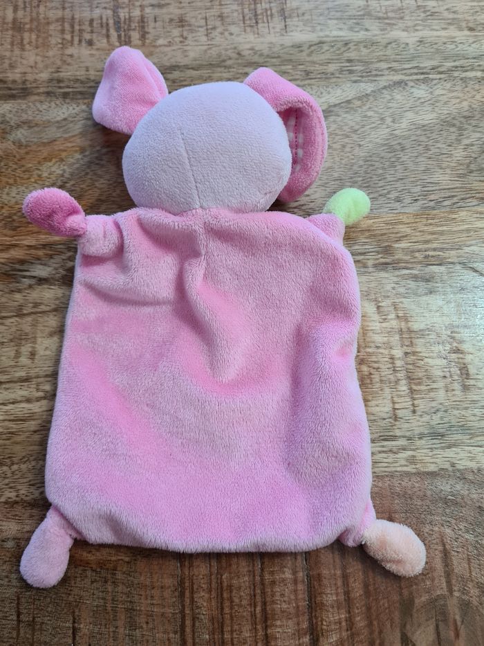 Doudou bébé fille naissance lapin rose - photo numéro 2