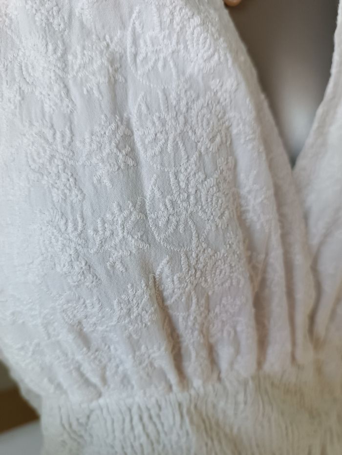 Robe blanche coton taille 38 - photo numéro 7