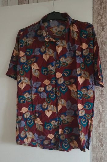 Chemise imprimée homme manches courtes