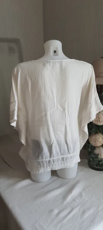 Tunique crème "Trf Collection" taille M