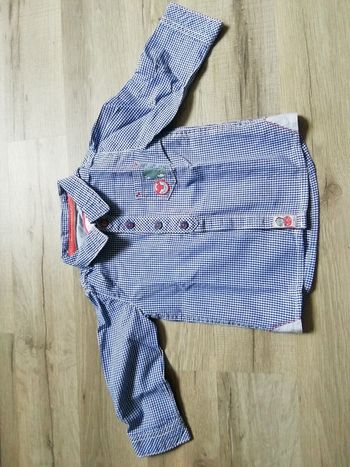 Chemise à carreaux sergent major 