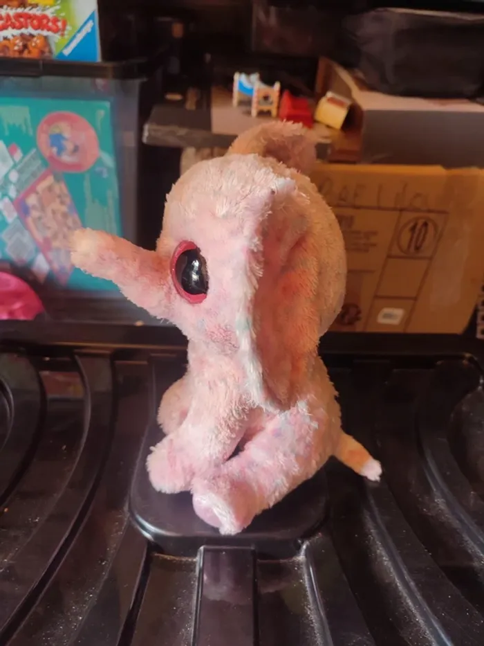 Peluche gros yeux éléphant - photo numéro 5