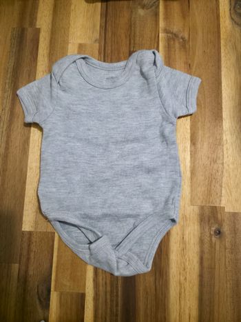 Bodies manches courtes 3 mois gris