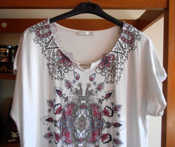 Blouse femme, Armand Thiery, taille L 40, manches courtes - photo numéro 3