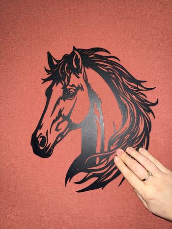 Décoration murale en métal cheval 
