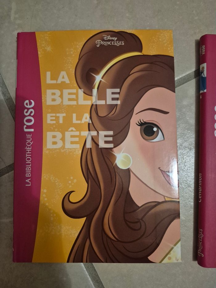 Lot 3 livres disney Princesses bibliothèque rose - photo numéro 3