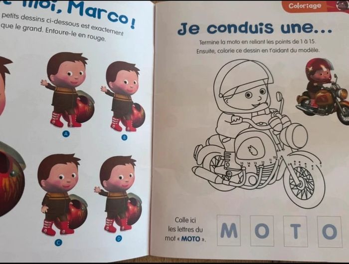 Cahier d'activités P'tit Garçon fleurus neuf - photo numéro 3