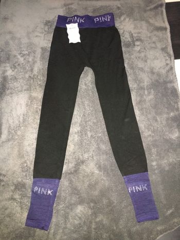 Legging sport holala femme noir et violet taille unique