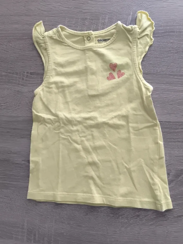 Débardeur coeur orchestra 36 mois