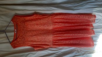 robe dentelle orange