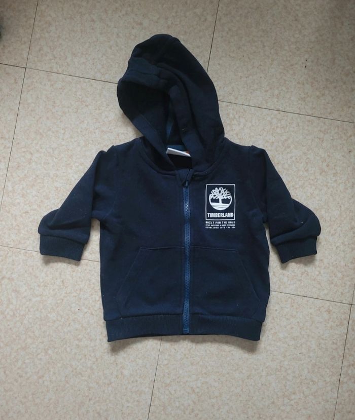 Veste à capuche bleu foncé Timberland -
Taille 12 mois