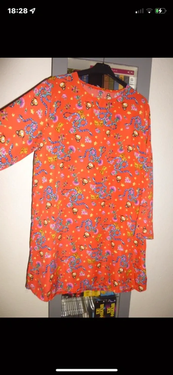superbe robe tunique LARGE et fluide taille 46/48 - photo numéro 2