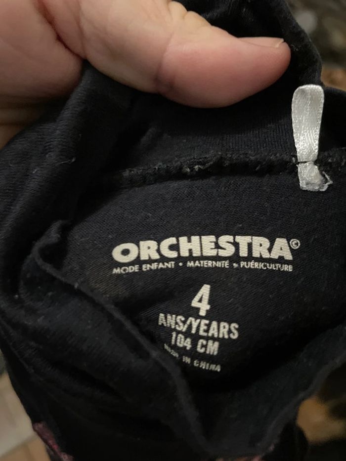 T-shirt Orchestra noir taille 4 ans / 104 cm - photo numéro 4